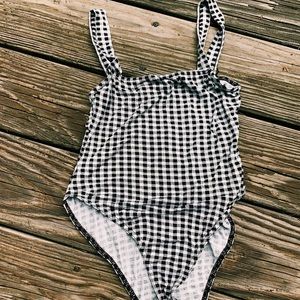 Nasty Gal checkered body suit